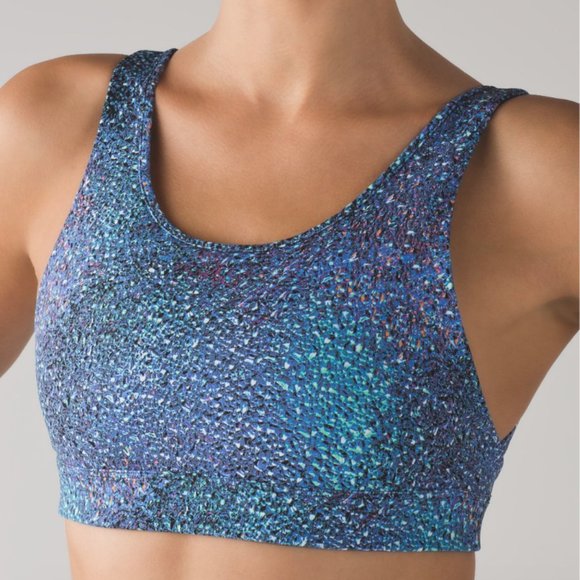 lululemon athletica Other - Lululemon Cadence Crusher Bra Strive Multi Black/Black 6